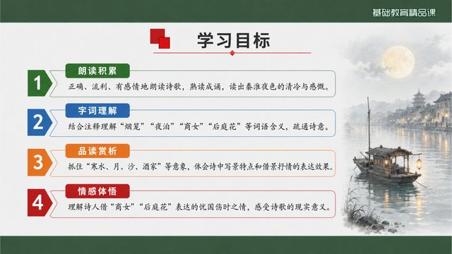 泊秦淮精品课案例缩略图