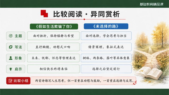 外国诗二首比较阅读