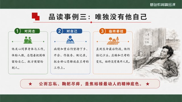 《县委书记的榜样——焦裕禄》精品课核心问题与探究活动