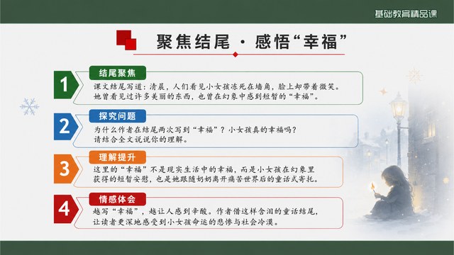 卖火柴的小女孩结尾深读