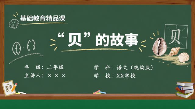 《“贝”的故事》 精品课课件封面