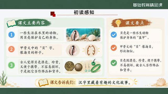 第 4 页 初读感知：内容与要点双栏