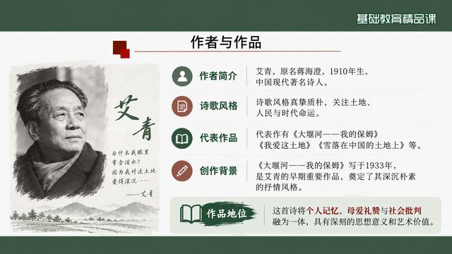 第 3 页 作者与作品：艾青与这首诗