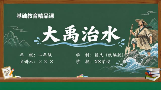 《大禹治水》 精品课课件封面