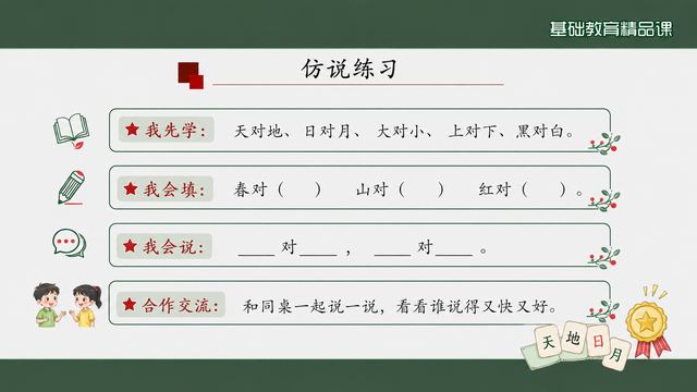 第 12 页 仿说练习：先学·能填·能说·合作