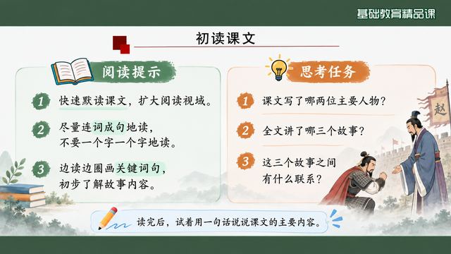 第 5 页 初读课文：阅读提示与思考任务