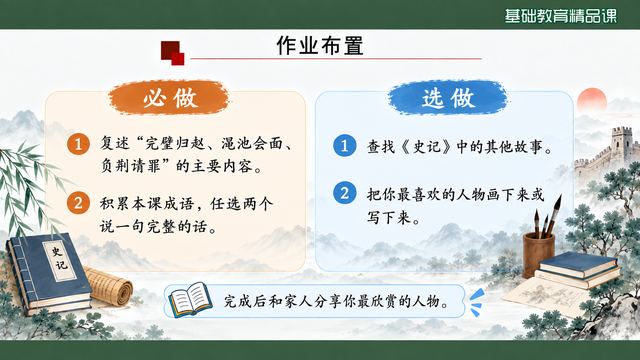 第 20 页 作业布置：必做两项加选做两项
