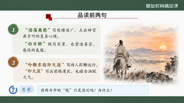 第 8 页 品读前两句：离愁与决绝