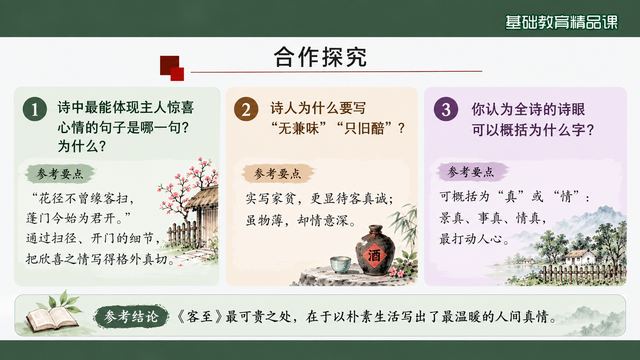 第 16 页 合作探究：三个问题引向诗眼