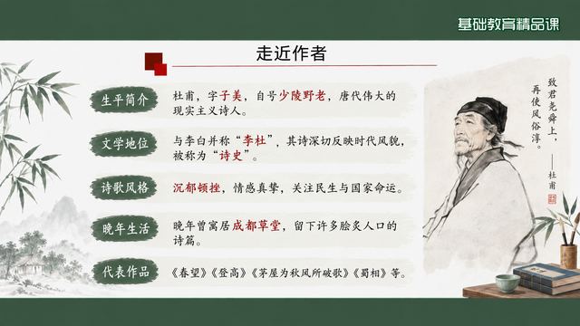 第 3 页 走近作者：杜甫生平与创作