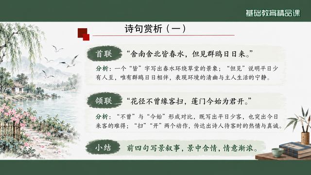 第 9 页 诗句赏析（一）：首联与颔联