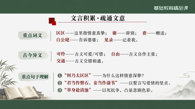第 7 页 文言积累·疏通文意：词义、古今异义与重点句