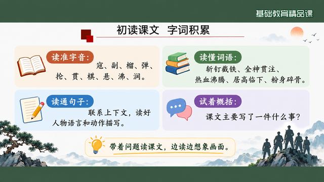 第 6 页 初读课文：字音·词语·句子·标题