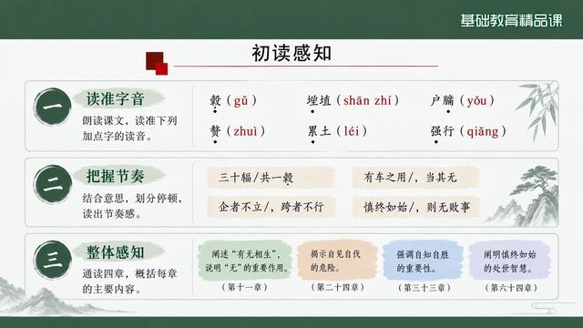 第 5 页 初读感知：正音·节奏·整体