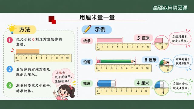 第 5 页 用厘米量一量：方法三步加三例