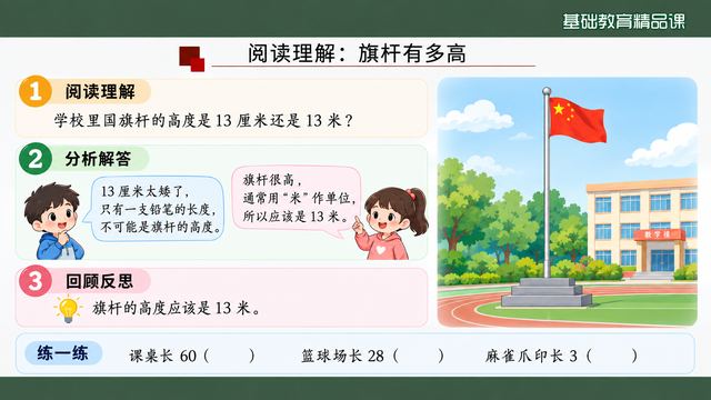 第 16 页 阅读理解：旗杆有多高的说理