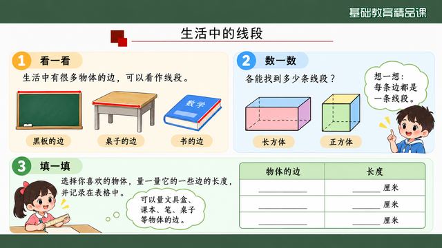 第 17 页 生活中的线段：看·数·量三活动