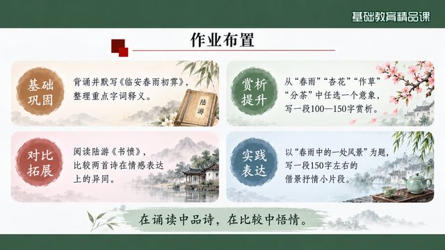 第 20 页 作业布置：四题分层递进