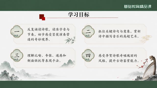 第 3 页 学习目标：四条目标陈述
