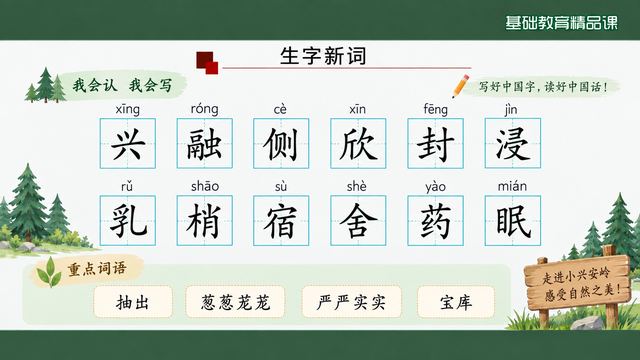 第 4 页 生字新词：我会认与我会写