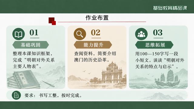 第 18 页 作业布置：三层任务
