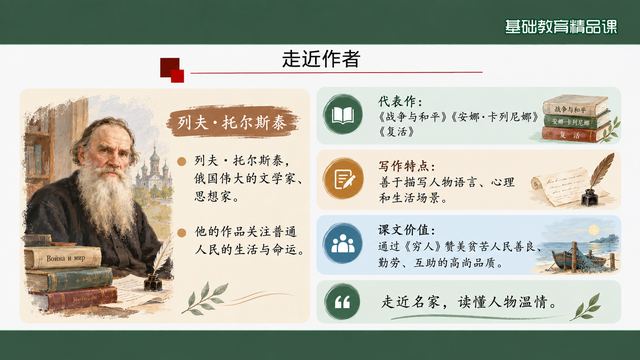 第 3 页 走近作者：托尔斯泰及其创作特点