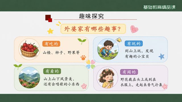 第 8 页 趣味探究：外婆家有哪些趣事