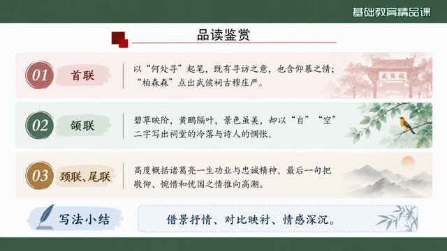 第 13 页 品读鉴赏：首颔颈尾三段式