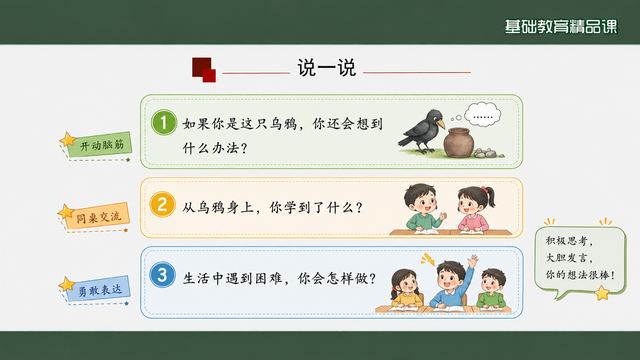 第 11 页 说一说：三个追问推向生活
