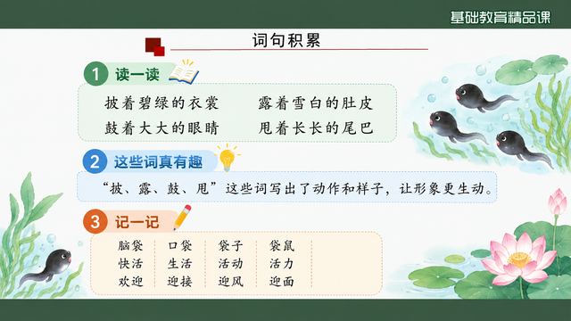 第 10 页 词句积累：读一读、发现、记一记