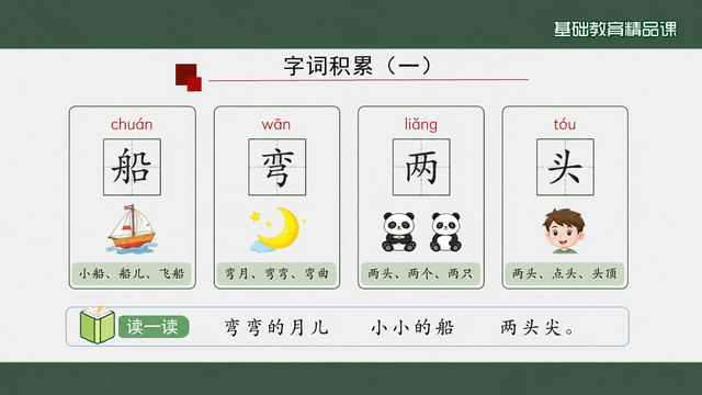 第 7 页 字词积累一：船、弯、两、头