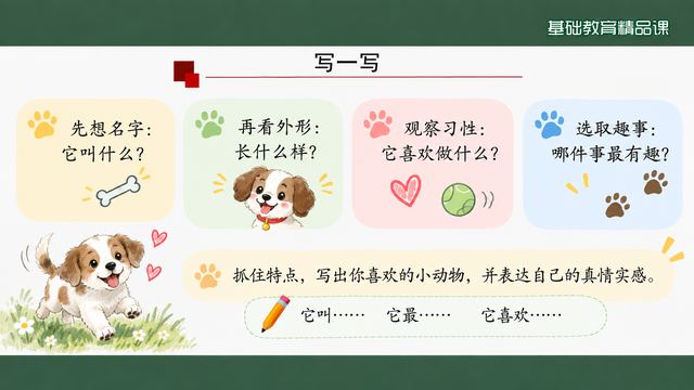 第 14 页 写一写：四步支架动笔成文