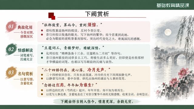 第 10 页 下阕赏析：杜郎难赋深情