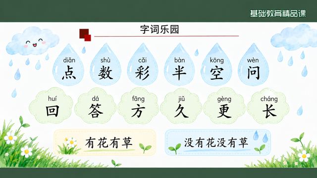 第 6 页 字词乐园：十一个生字加两个短语